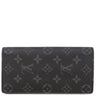 ルイヴィトン LOUIS VUITTON ポルトフォイユ ブラザ M61697 モノグラムエクリプス モノグラムエクリプス 長財布 シルバー金具 黒 グレー