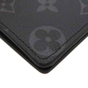 ルイヴィトン LOUIS VUITTON ポルトフォイユ ブラザ M61697 モノグラムエクリプス モノグラムエクリプス 長財布 シルバー金具 黒 グレー
