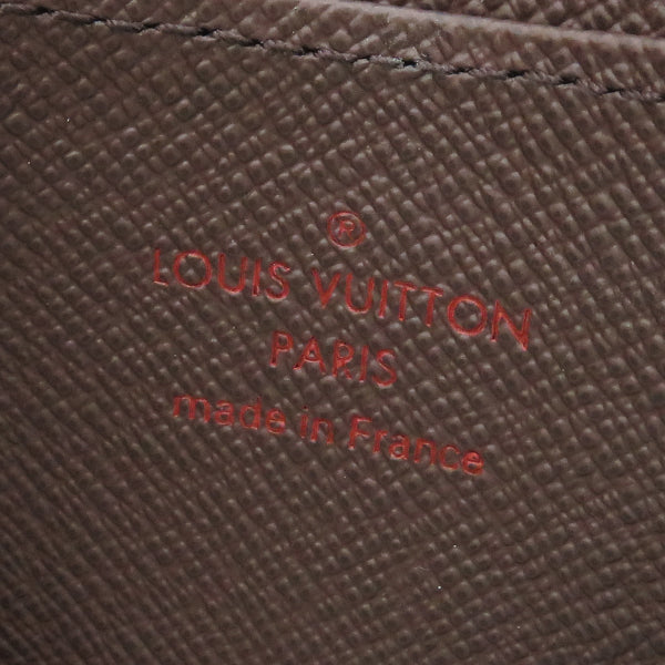 ルイヴィトン LOUIS VUITTON ジッピー コインパース N63070 ダミエエベヌ ダミエキャンバス コインケース ゴールド金具 茶 ラウンドファスナー 小銭入れ