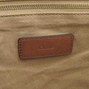 クロエ Chloe キッズ チェンジングバッグ C90400231 ストーンライトブラウン コットン トートバッグ ゴールド金具 ショルダー  マザーズバッグ トート