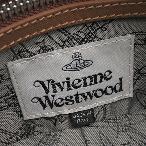 ヴィヴィアンウエストウッド Vivienne Westwood サフィアーノカメラバッグ 4303006441214D401 ブラウン レザー ショルダーバッグ シルバー金具 茶 新品 未使用