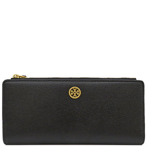 トリーバーチ TORY BURCH ロビンソン 二つ折り 87161001 ブラック レザー 長財布 ゴールド金具 黒 新品 未使用