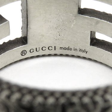 グッチ GUCCI スクエアG 551918J84000811 シルバー シルバー925 #11 リング 指輪 スターリングシルバー エイジング加工 9.5号
