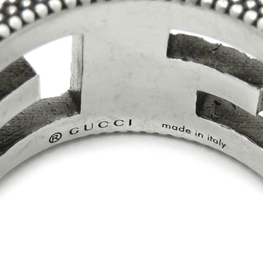 グッチ GUCCI スクエアG 551918 J8400 0811 シルバー シルバー925 #13 リング 指輪 スターリングシルバー エイジング加工 12号