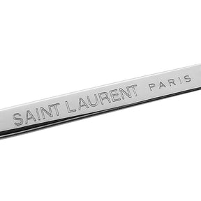 サンローラン SAINT LAURENT ティアドロップ 61□14 SL328KM005 ブラック プラスチック メタル サングラス シルバー金具 新品 未使用 ブラックレンズ