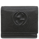 グッチ GUCCI ソーホー 二つ折り財布 598207A7M0G1000 ブラック レザー 三つ折り財布 ゴールド金具 黒 コンパクト