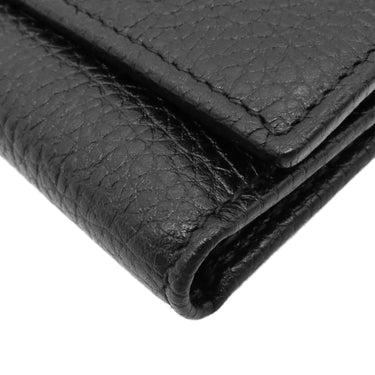 グッチ GUCCI ソーホー 二つ折り財布 598207A7M0G1000 ブラック レザー 三つ折り財布 ゴールド金具 黒 コンパクト