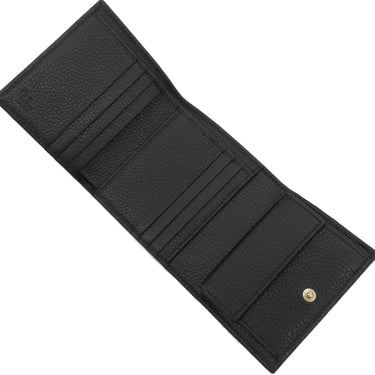 グッチ GUCCI ソーホー 二つ折り財布 598207A7M0G1000 ブラック レザー 三つ折り財布 ゴールド金具 黒 コンパクト