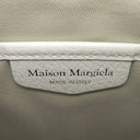 メゾン マルタン マルジェラ MAISON MARTIN MARGIELA 5AC バケットバッグ S61WG0035P4348H0157 ホワイト コットン グレイニーカーフレザー 2WAYバッグ シルバー金具 白