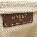 バリー BALLY クリスタリア CRYSTALIAEWSTI135O ナチュラルホワイトベージュ×ブラウン ファブリック ボヴィンレザー トートバッグ 新品 未使用