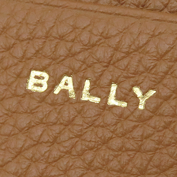 バリー BALLY ペナント PNT6CCZIPI8D4O マルチデザートブラウンXオーロ レザー 二つ折り財布 ゴールド金具 茶 新品 未使用