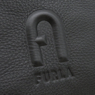 フルラ FURLA メン アーバンエクストラ ラージ ME00060BX03201800S ブラック×ネイビー ナイロン カーフスキン ショルダーバッグ シルバー金具 黒 紺