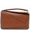 ロエベ LOEWE パズル ラージ B510S19X132530 タン カーフ 2WAYバッグ シルバー金具 茶 新品 未使用