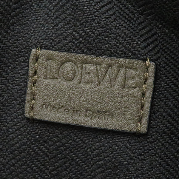 ロエベ LOEWE パズル バムバック ミニ B510U89X024160 カーキ カーフ ウエストバッグ シルバー金具 ボディバッグ 緑