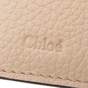 クロエ Chloe アルファベット コンパクトウォレット CHC22WP765F576J5 CEMENTO PINK レザー 二つ折り財布 ゴールド金具 新品 未使用