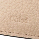 クロエ Chloe アルファベット コンパクトウォレット CHC22WP765F576J5 CEMENTO PINK レザー 二つ折り財布 ゴールド金具 新品 未使用
