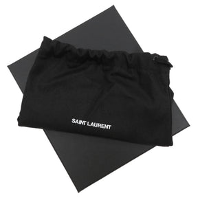 サンローラン SAINT LAURENT パリ イースト ウエスト ウォレット 396303BTY0N1000 ブラック グレインドプードルエンボスレザー 二つ折り財布 シルバー金具 黒 コンパクト