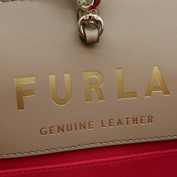 フルラ FURLA ミアステラ ミディアム WB00727BX00531257S グレージュ系 グレインレザー ソフトカーフスキン 2WAYバッグ ゴールド金具 ハンドバッグ ショルダー 新品 未使用