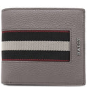 バリー BALLY ブリベル DSH 6306286 ダークミネラルグレー レザー 二つ折り財布 シルバー金具 新品 未使用