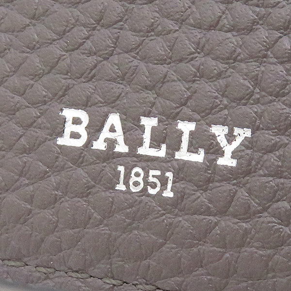 バリー BALLY バリロ BALIRO 6306282 ダークミネラルグレー レザー 長財布 シルバー金具 二つ折り 新品 未使用