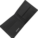 バーバリー BURBERRY シーシービル コインウォレット 8073284 ブラック×ブルー スムースレザー 二つ折り財布 シルバー金具 黒 青 チェック コンパクト