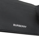 バーバリー BURBERRY シーシービル コインウォレット 8073284 ブラック×ブルー スムースレザー 二つ折り財布 シルバー金具 黒 青 チェック コンパクト