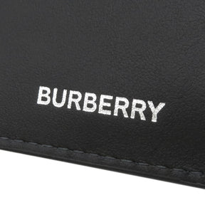 バーバリー BURBERRY チェック 長財布 8064598 ブラック×グレー スムースレザー 長財布 ガンメタル金具 二つ折り財布 新品 未使用