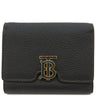 バーバリー BURBERRY LS TB COMPACT WALLET LGL 8049217 ブラック グレインレザー 三つ折り財布 ゴールド金具 黒 コンパクト