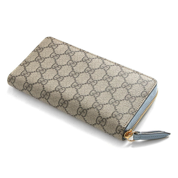 グッチ GUCCI プチGGマーモントGGスプリーム 45611717WAG4929 グレインレザー PUコーティングキャンバス 長財布 ゴールド金具