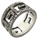 グッチ GUCCI スクエアG 551918 J8400 0811 シルバー シルバー925 #15 リング 指輪 スターリングシルバー エイジング加工 13.5号