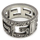 グッチ GUCCI スクエアG 551918 J8400 0811 シルバー シルバー925 #15 リング 指輪 スターリングシルバー エイジング加工 13.5号