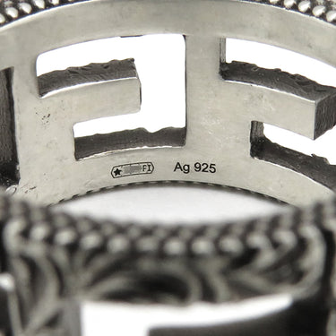 グッチ GUCCI スクエアG 551918 J8400 0811 シルバー シルバー925 #15 リング 指輪 スターリングシルバー エイジング加工 13.5号