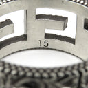 グッチ GUCCI スクエアG 551918 J8400 0811 シルバー シルバー925 #15 リング 指輪 スターリングシルバー エイジング加工 13.5号