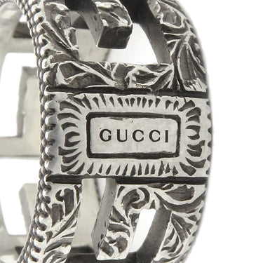グッチ GUCCI スクエアG 551918 J8400 0811 シルバー シルバー925 #15 リング 指輪 スターリングシルバー エイジング加工 13.5号