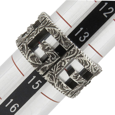 グッチ GUCCI スクエアG 551918 J8400 0811 シルバー シルバー925 #15 リング 指輪 スターリングシルバー エイジング加工 13.5号