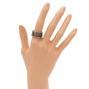 グッチ GUCCI スクエアG 551918 J8400 0811 シルバー シルバー925 #15 リング 指輪 スターリングシルバー エイジング加工 13.5号