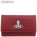 ヴィヴィアンウエストウッド Vivienne Westwood オーブモチーフ 51020001US000DH407 レッド ヴィーガングレインレザー キーケース シルバー金具 新品 未使用 赤