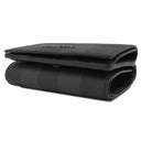 バーバリー BURBERRY チェック ウォレット 8062606 ブラック×グレー スムースレザー 三つ折り財布 ガンメタル金具 黒 コンパクト 新品 未使用