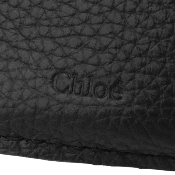 クロエ Chloe アルファベット ミニ コンパクトウォレット  CHC21WP946F57001 ブラック カーフ 三つ折り財布 ゴールド金具 新品 未使用