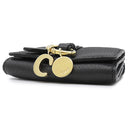 クロエ Chloe アルファベット ミニ コンパクトウォレット CHC21WP946F57001 ブラック カーフ 三つ折り財布 ゴールド金具 新品 未使用
