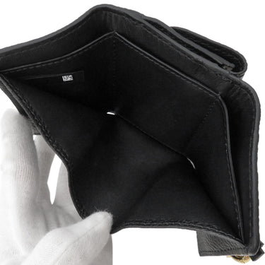 クロエ Chloe アルファベット ミニ コンパクトウォレット CHC21WP946F57001 ブラック カーフ 三つ折り財布 ゴールド金具 新品 未使用