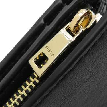 フルラ FURLA シェリー スモール 二つ折り財布 WP00390BX2045O6000 ブラック クラリスリュクスカーフレザー 二つ折り財布 ゴールド金具 黒 リボン コンパクト