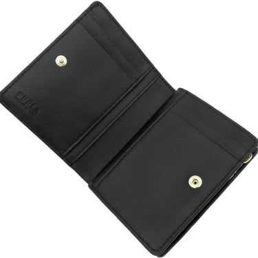 フルラ FURLA シェリー スモール 二つ折り財布 WP00390BX2045O6000 ブラック クラリスリュクスカーフレザー 二つ折り財布 ゴールド金具 黒 リボン コンパクト