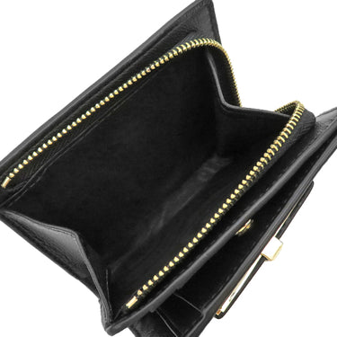 フルラ FURLA シェリー スモール 二つ折り財布 WP00390BX2045O6000 ブラック クラリスリュクスカーフレザー 二つ折り財布 ゴールド金具 黒 リボン コンパクト
