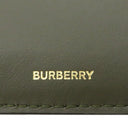 バーバリー BURBERRY ランカスターヴィンテージチェック 8073903 マルチカラー コーティングキャンバス レザー 三つ折り財布 ゴールド金具 カーキ