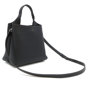 トッズ TODS T タイムレス レザー バッグ ミニ XBWAPAA9100QNKB999 ブラック レザー 2WAYバッグ シルバー金具 黒 ショルダー