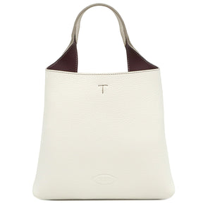 トッズ TODS T タイムレス レザー バッグ ミニ XBWAPAA9100QNK9P09 ホワイト レザー 2WAYバッグ シルバー金具 白 ショルダー