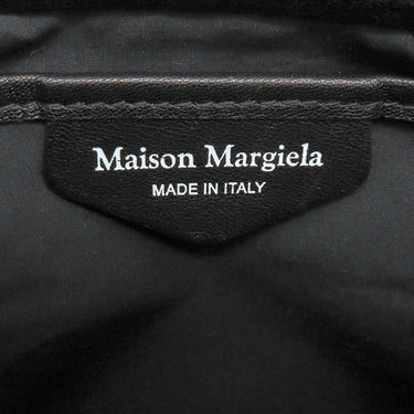 メゾン マルタン マルジェラ MAISON MARTIN MARGIELA レッドカーペット ミニ S56WF0161 ブラック フルグレインナッパレザー ショルダーバッグ シルバー金具 黒 チェーンバッグ