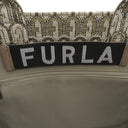 フルラ FURLA オポチュニティラージ WB00255BX0383TG400 トニーカラーゴールド レザー ジャガード トートバッグ シルバー金具 新品 未使用 アイボリー ゴールド