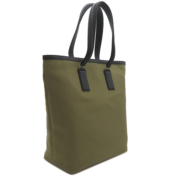 バリー BALLY アークル ARKLE TOTE NS 6306639 カーキXブラック キャンバス カーフ トートバッグ シルバー金具 新品 未使用 肩掛け 緑 黒